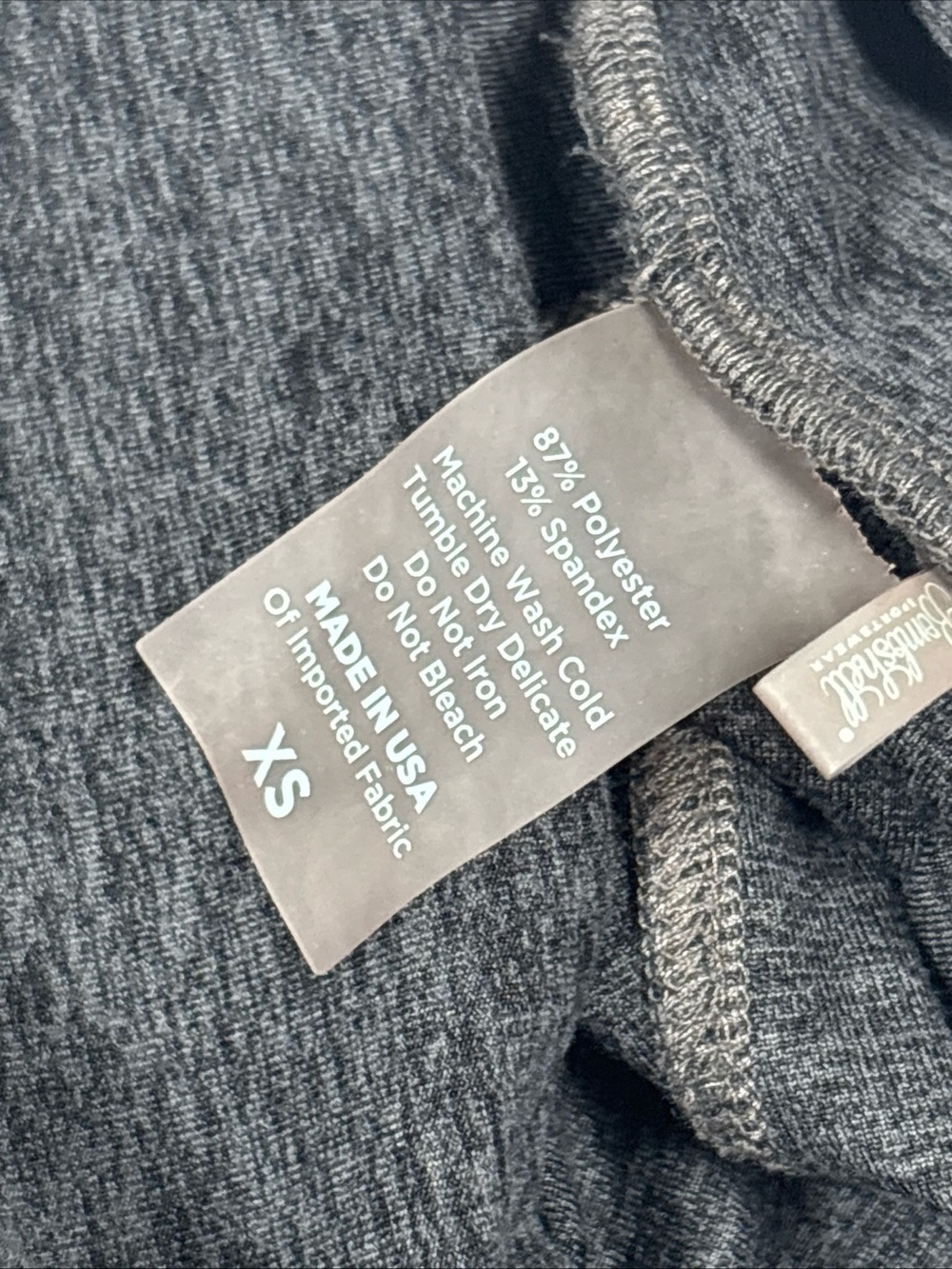 Bombshell Sportswear Heathered Gray High-Waist Support Leggings W/ Pockets - Picture 7 of 10